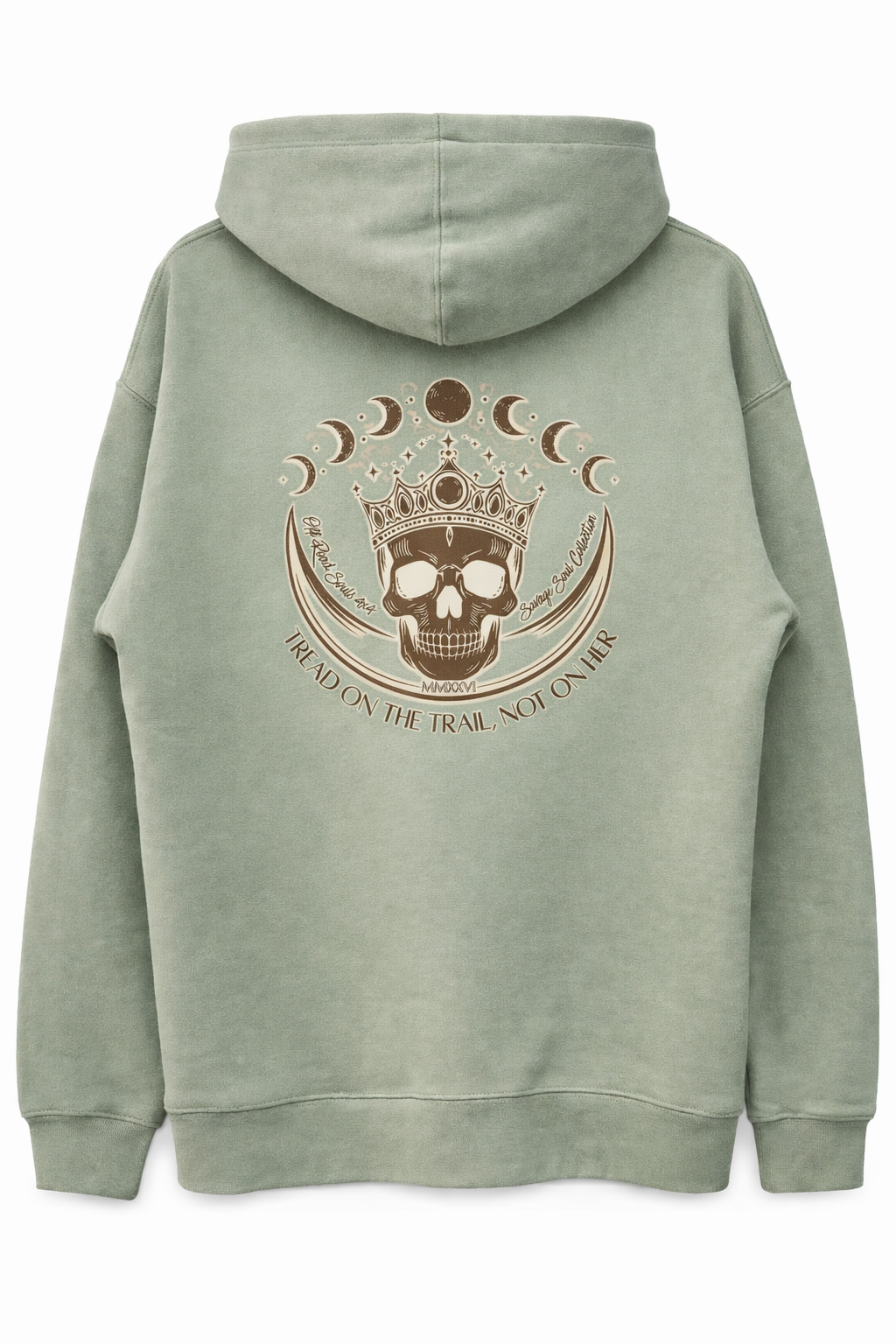 Off Road Souls “Tread on the Trail, Not on Her” Sage Hoodie