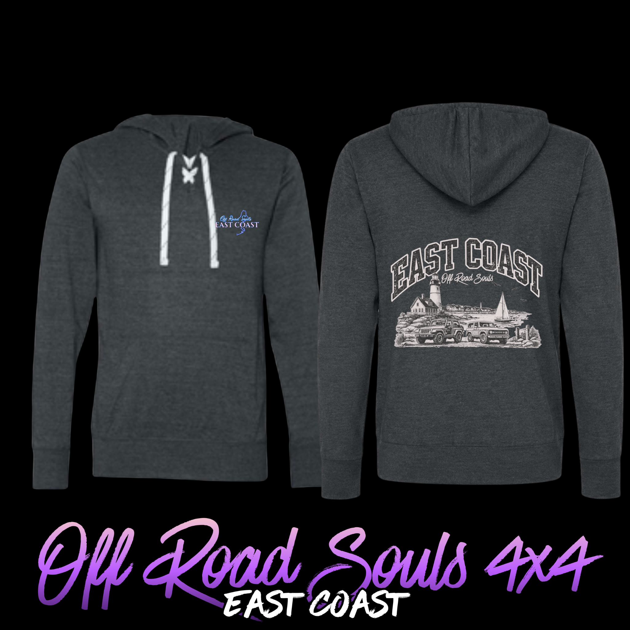 Off Road Souls 4x4 East Coast Hooded Jersey Tee